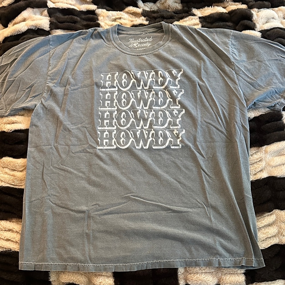 Women’s Gray 'Howdy' Graphic Tee
